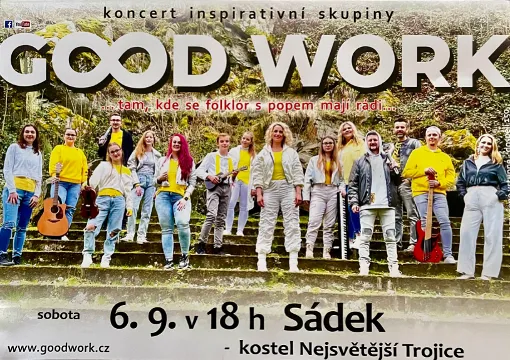 Koncert kapely GOOD WORK v Sádku u Poličky